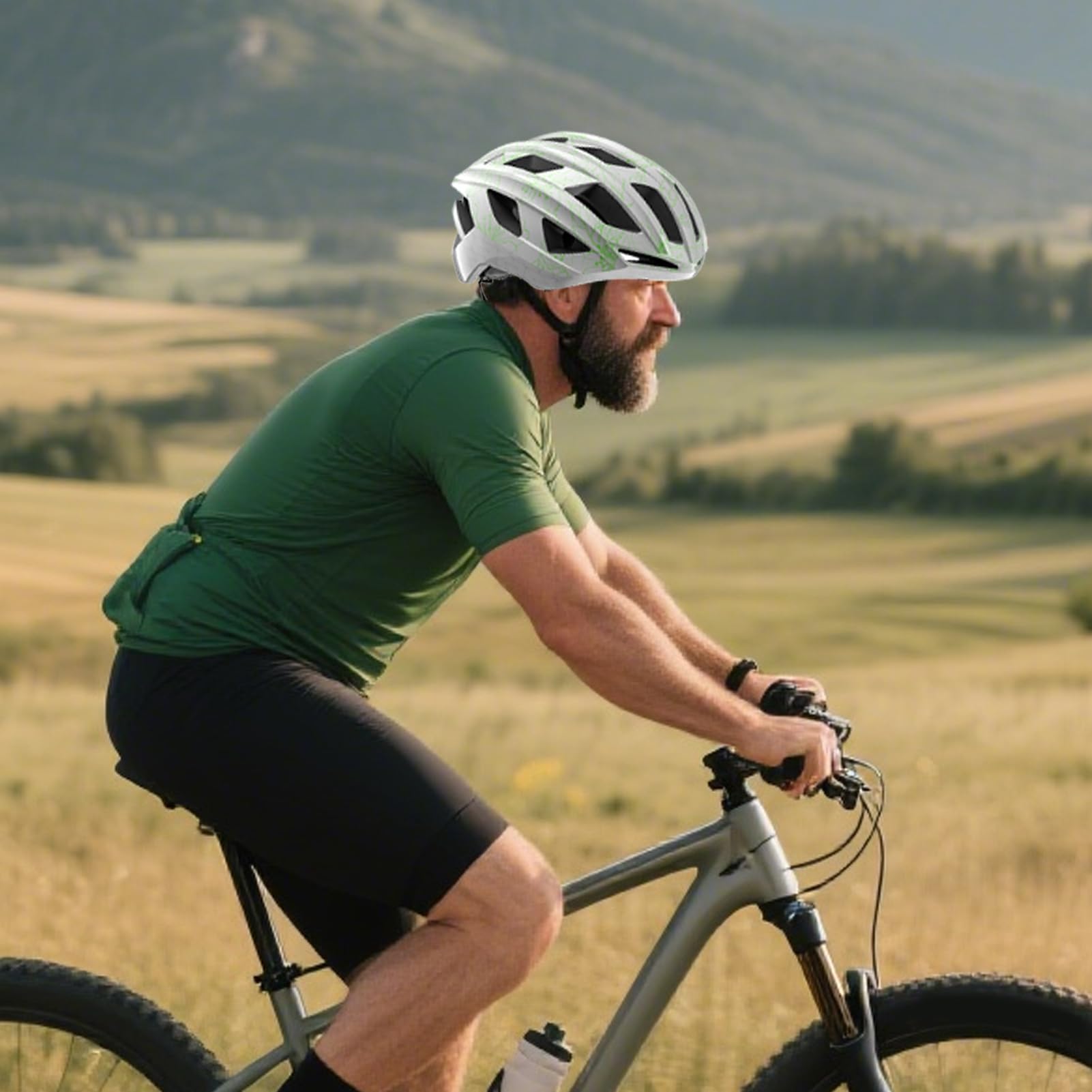 Fahrradhelm, Damenhelm, atmungsaktiv, verstellbar, Schutzausrüstung für Damen und Herren, Radfahren, Outdoor-Sportaktivitäten