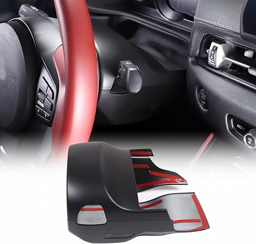 Kit de moldura de cubierta de columna de dirección compatible con Toyota Supra GR A90 A91 MK5 2019-2022, accesorios de cubierta de base de volante