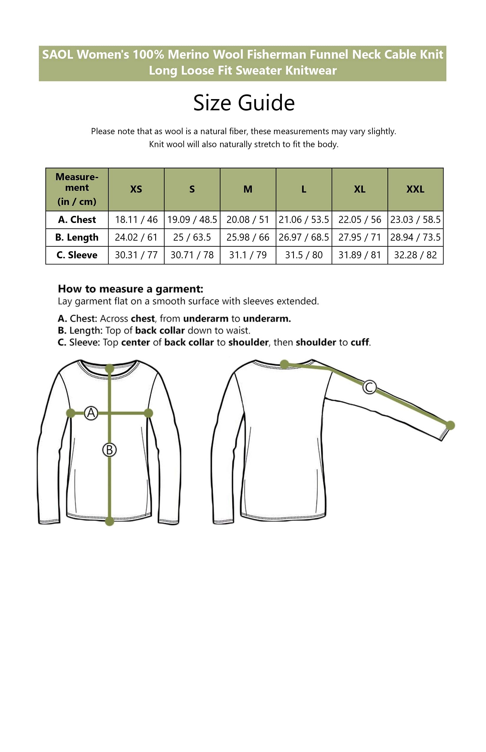 SAOL Aran - Maglione irlandese da donna, realizzato in 100% lana merino, da pescatore irlandese, lavorato a maglia