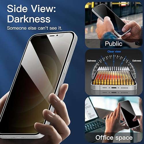 Miniatura 98 de NEW'C - Paquete de 3 protectores de pantalla para iPhone 14, iPhone 13, iPhone 13 Pro (6.1 pulgadas), protección mejorada de vidrio templado