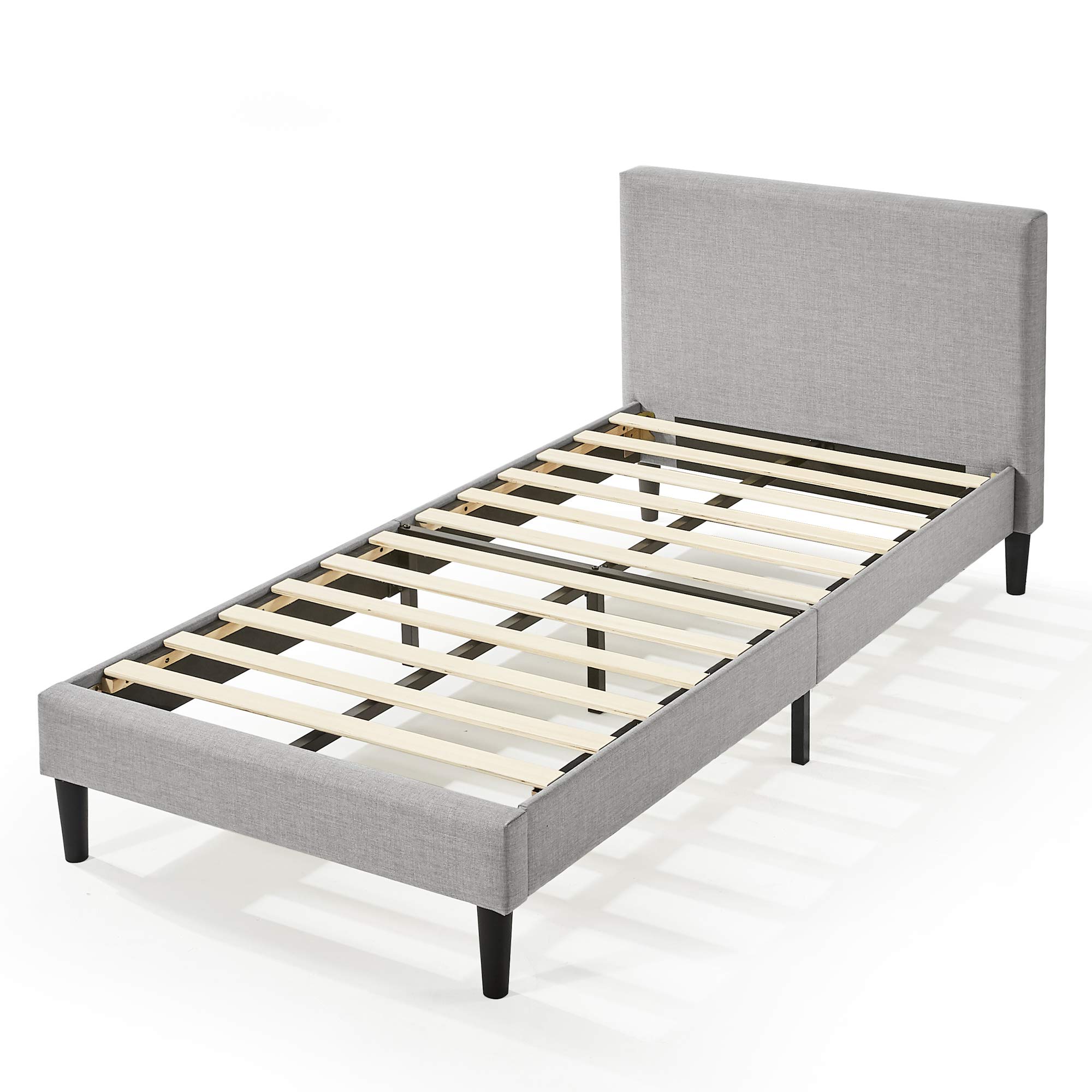 Amazon｜ZINUS 布張り ベッドフレーム シングル Nelly Upholstered 