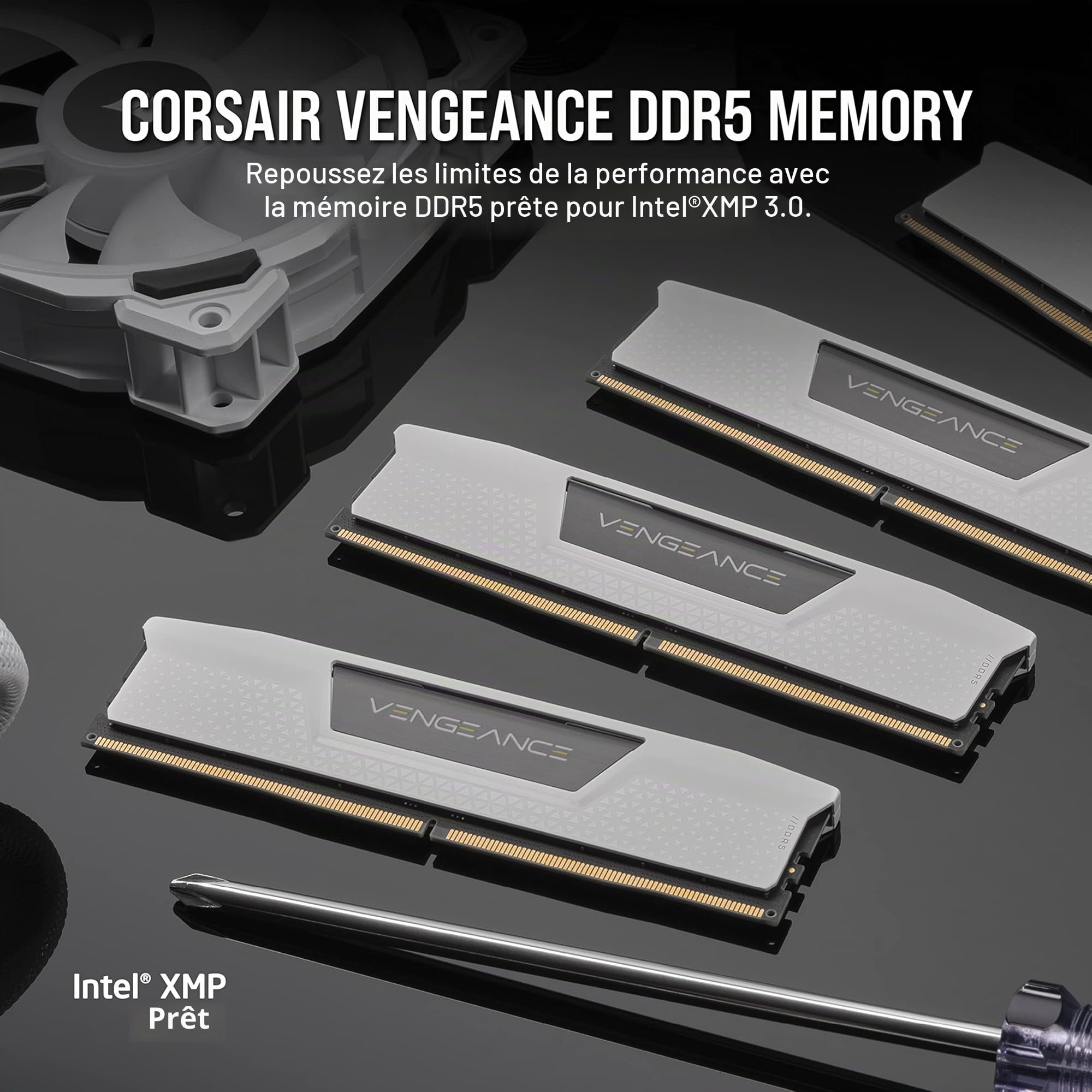 CORSAIR Vengeance DDR5 32Go (2 x 16Go) Jusqu'à 5600MHz Intel RAM