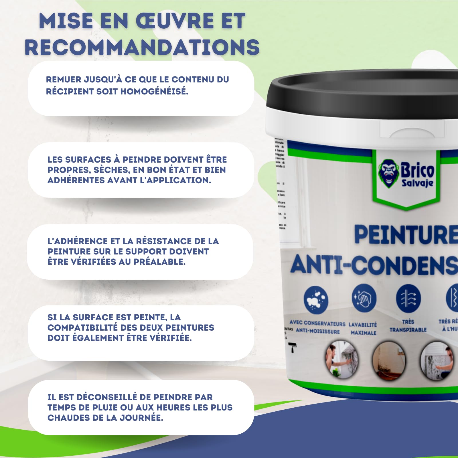 Peinture Anti-Condensation Thermique Blanc 4 L