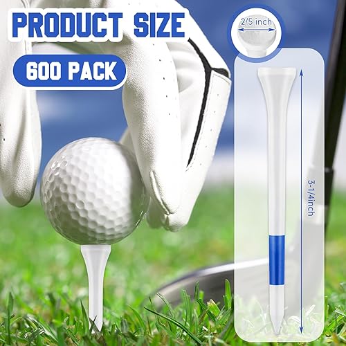 Miniatura 2 de Mudder Paquete de 600 camisetas de golf de madera, camisetas de golf de madera, camisetas de golf a granel para hombres, accesorios para pelotas de