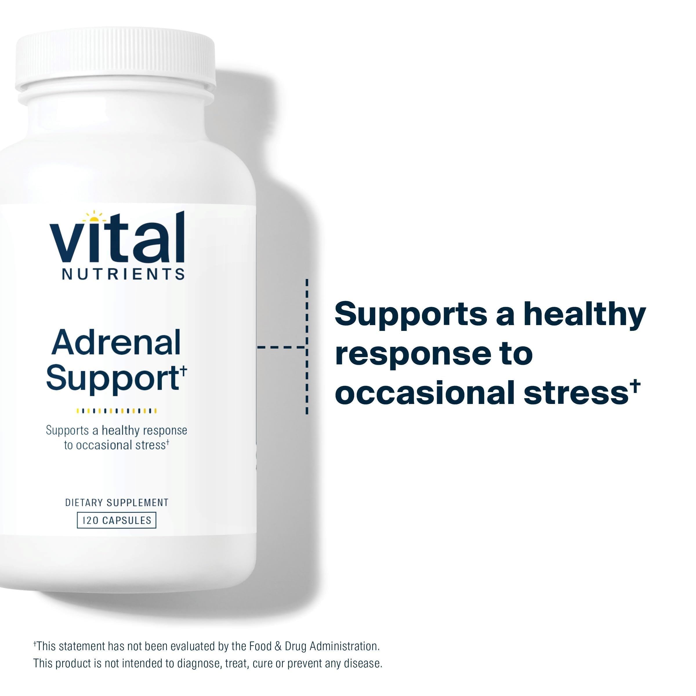 Vital Nutrients Adrenal Support for Gland Function, 120 Capsules — Amazon image 3