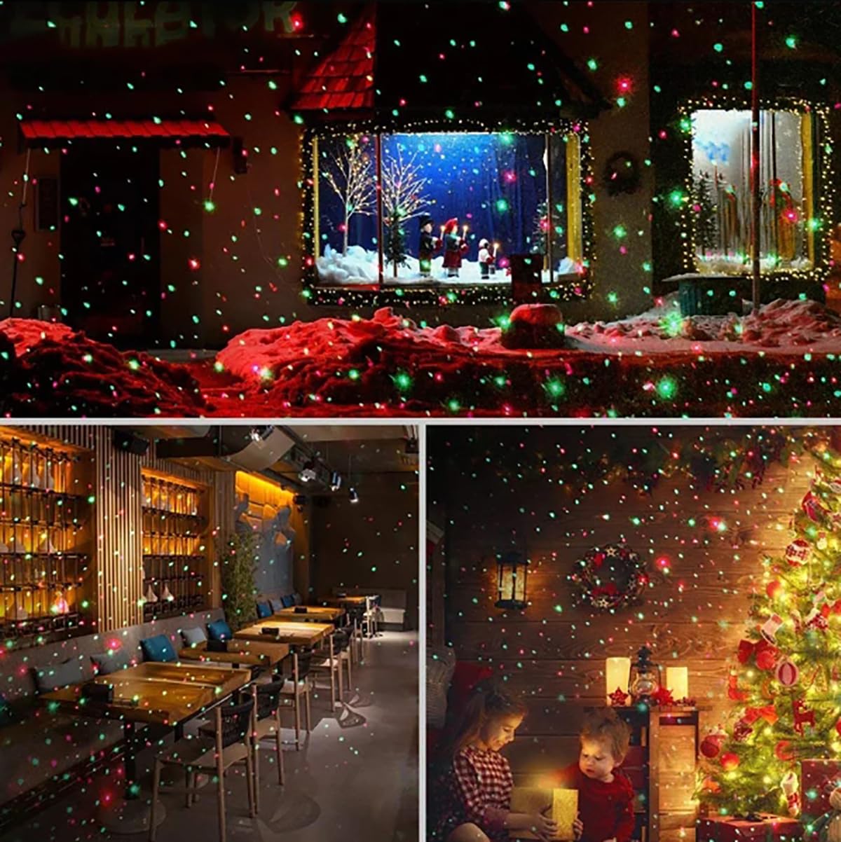 Projecteur solaire d'extérieur à LED pour décoration de Noël, éclairage de paysage, idéal pour un jardin, une pelouse ou des fêtes