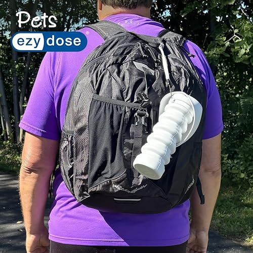 Miniatura 5 de EZY DOSE Botella de agua plegable para mascotas, dispensador de agua portátil para perros, para viajes, a prueba de fugas, sin BPA, botella de agua