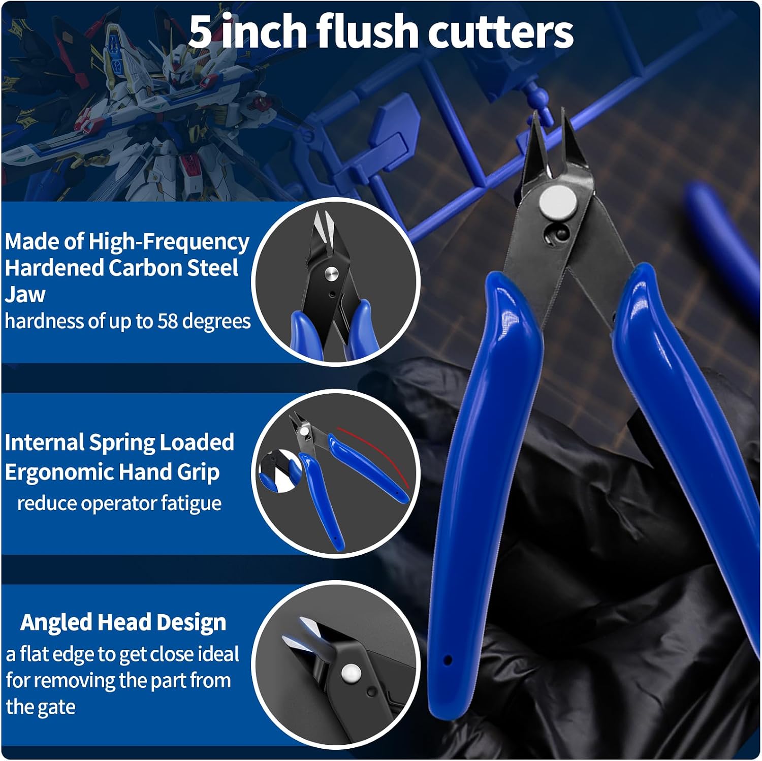 15Pcs Gundam Modeling Tools Set, Basic Modeler Craft Hobby Tool for Gundam Models Assemble Building Repairing