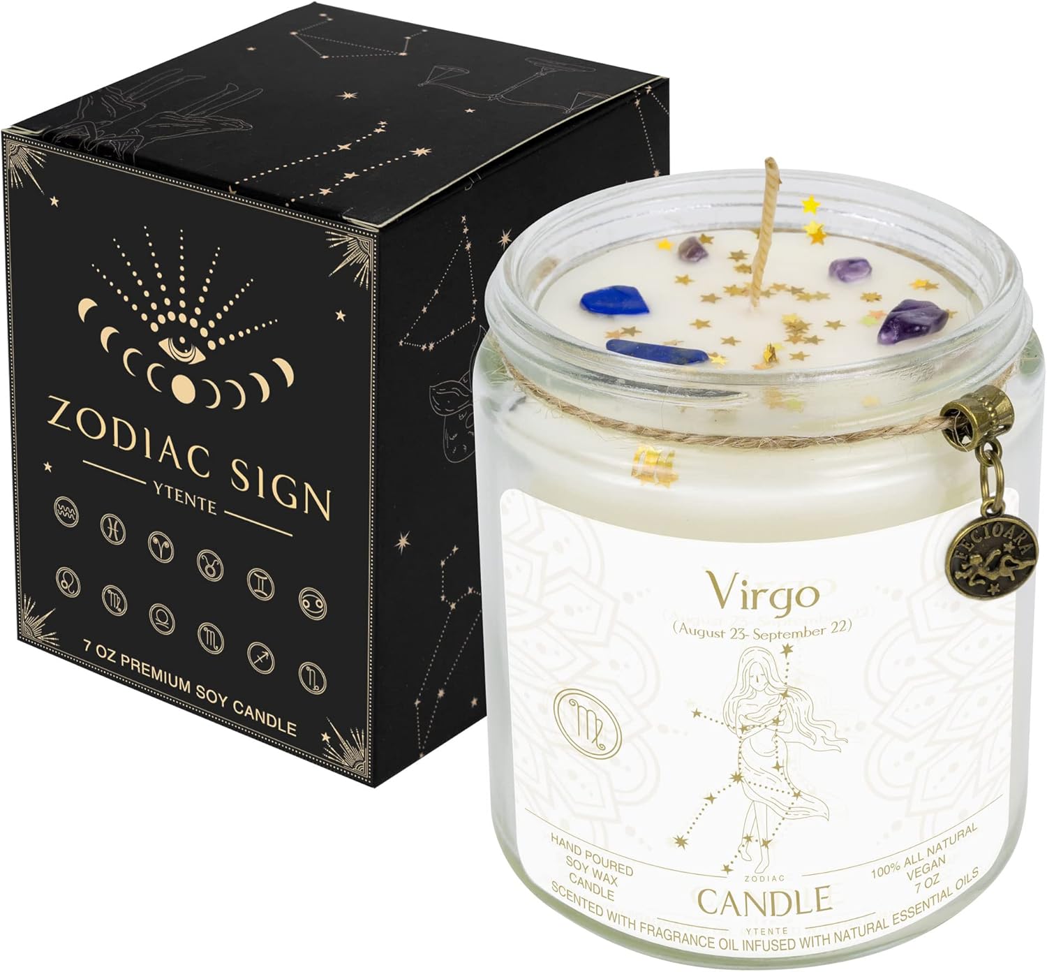 Virgo Zodiac Candle | Calm Focus and Gentle Energy