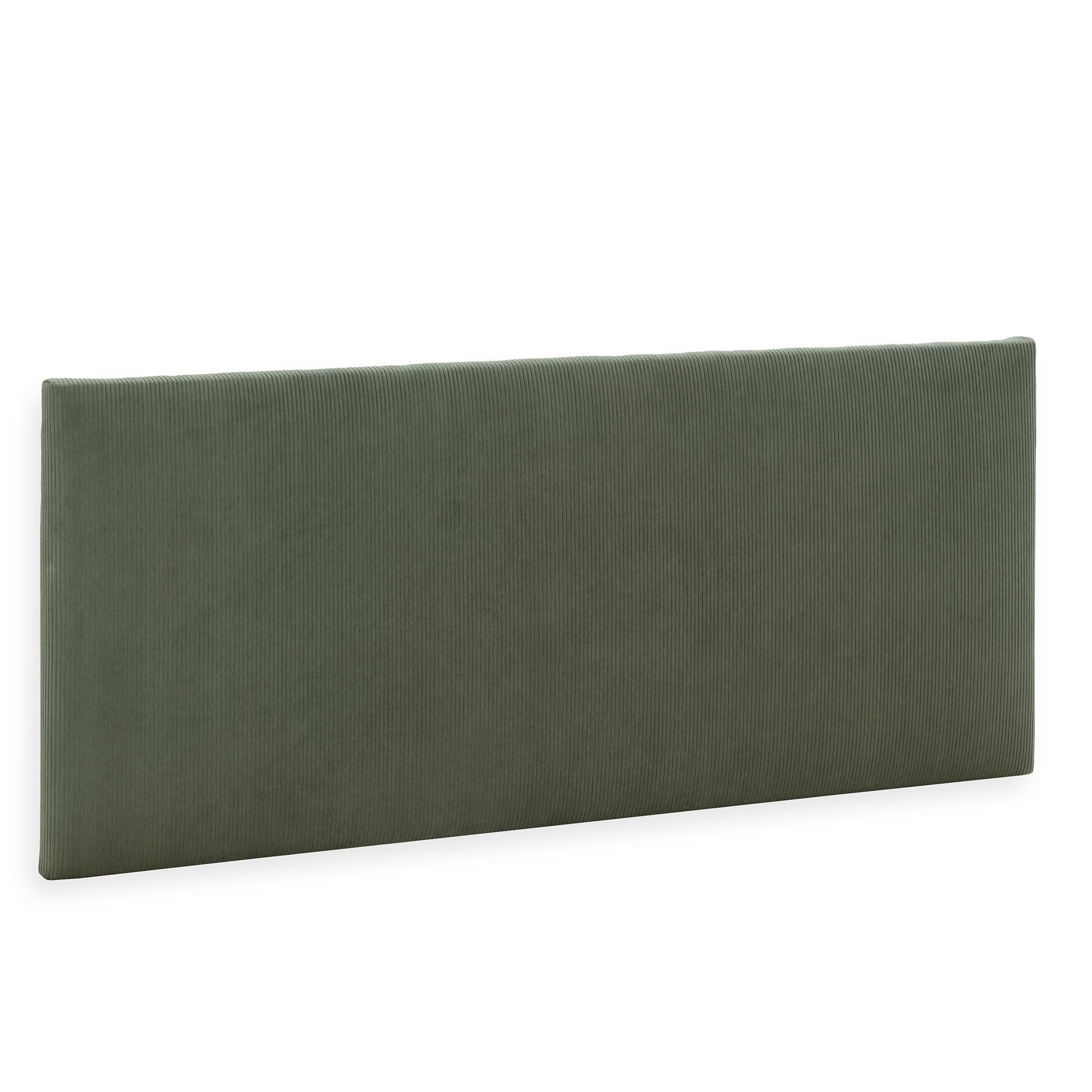 HOMN LIVING Cabecero Bari tapizado en Tela Verde 150x60 cm, Incluye Herrajes y Tornillería