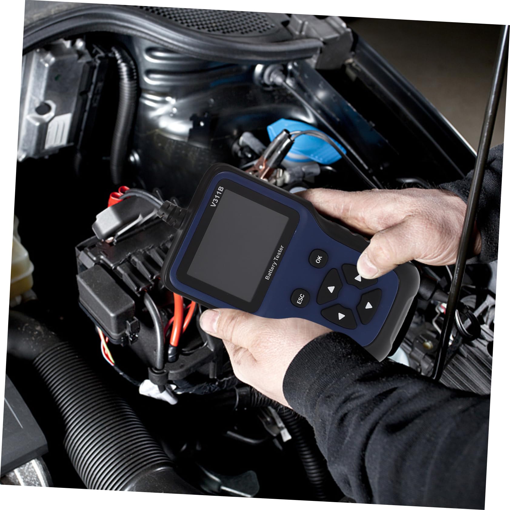 PRETYZOOM Comprobador de Batería de Coche Impresora Herramienta de Prueba de Carga de Batería Automática Idiomas para Suministros de Automóviles