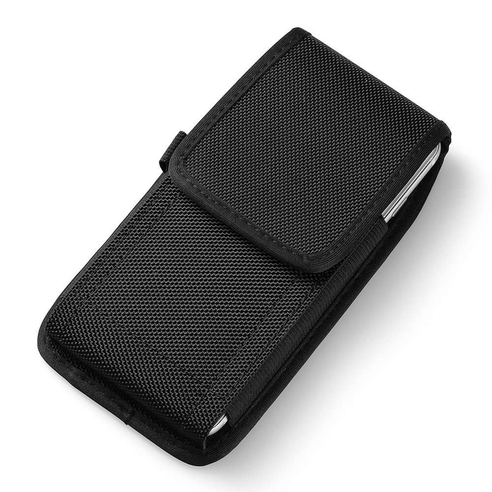 Oxford Cell Phone Belt Loop Holster Pouch for iPhone 15 14 13 12 11 XR Google Pixel 8 7 6 6a Samsung Galaxy S24 S23 S22 S21 FE S20 A10e A41 S10e A01 A54