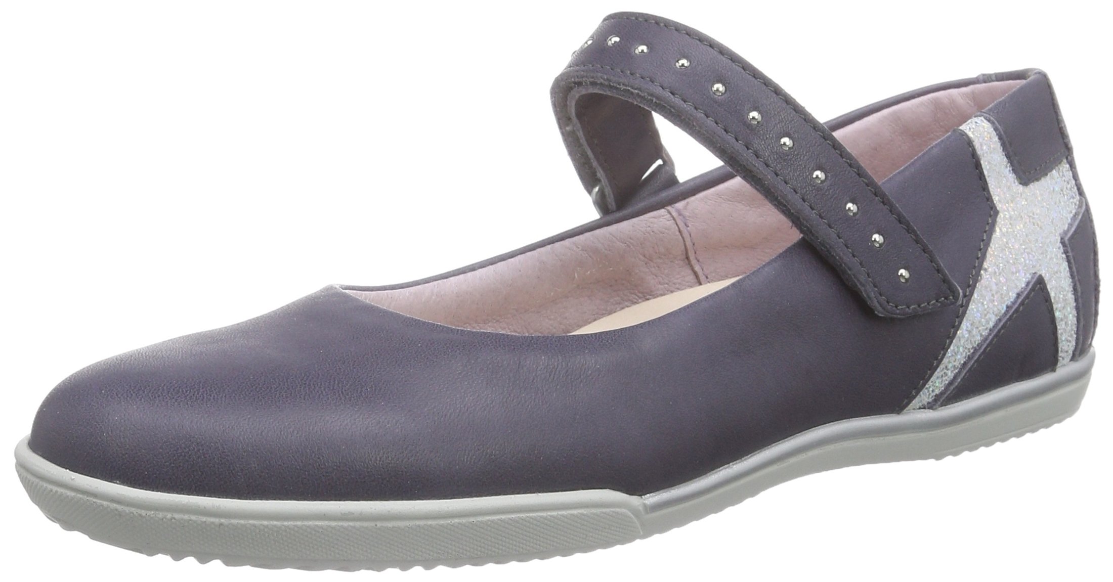 Däumling Girls Agata-Amanda Ballet Flats, Grey (Fortuna airone83), 10.5 Child UK