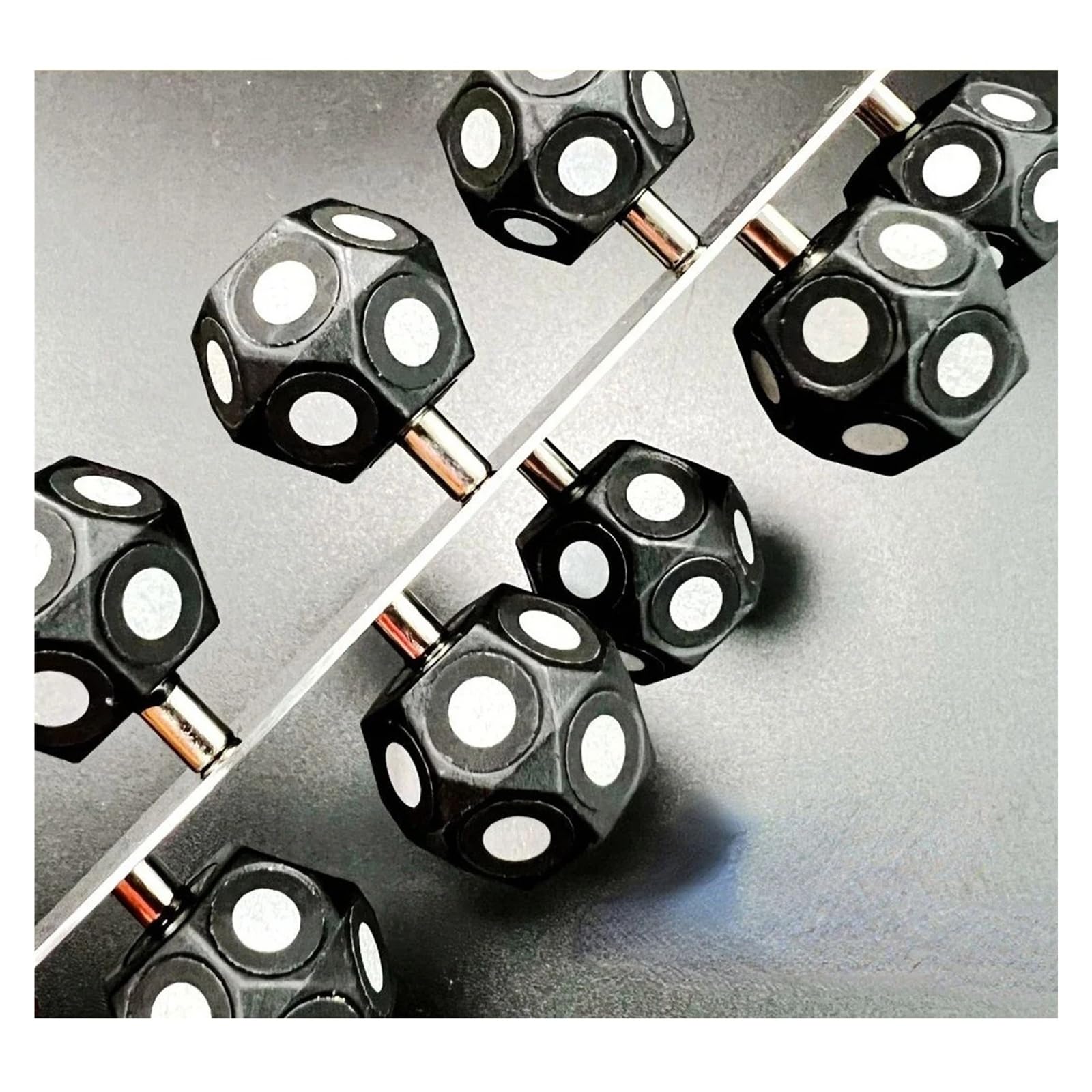 Scanner 3D Portable, sphère magnétique 6mm ID 10mm OD, Point marqueur hautement réfléchissant Facile à réutiliser(50 pcs Ball)