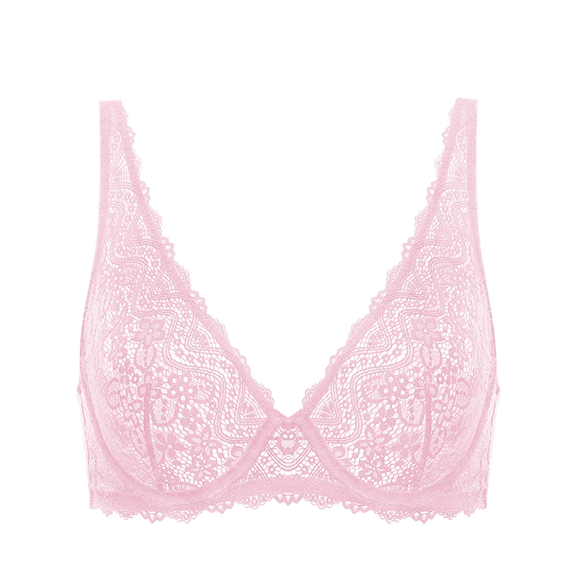 Soutien-gorge non rembourré transparent pour grand bonnet 90H WENJUN