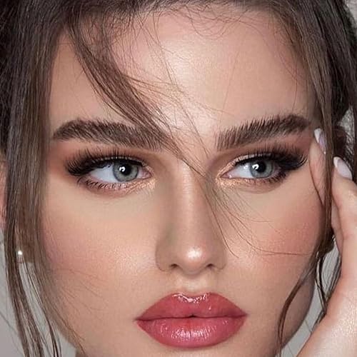 Miniatura 10 de DAODER - Pestañas postizas de visón de 0.47 pulgadas, aspecto natural, banda transparente, banda delgada, suave, rizo D, 7 pares (manga 006,