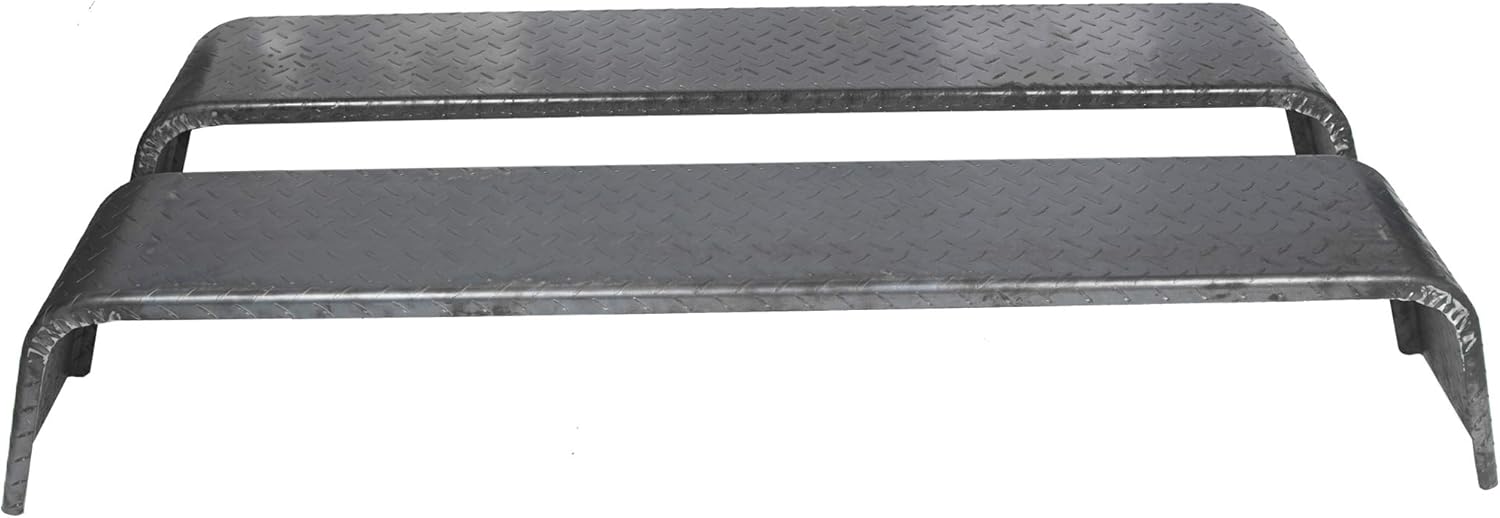 ECOTRIC Steel 14 Gauge Diamond Tread Plate Tandem Axle Trailer Fenders 10"x72"x13" (Fit 13"-15" Tires) - 2 Pcs : Automotive