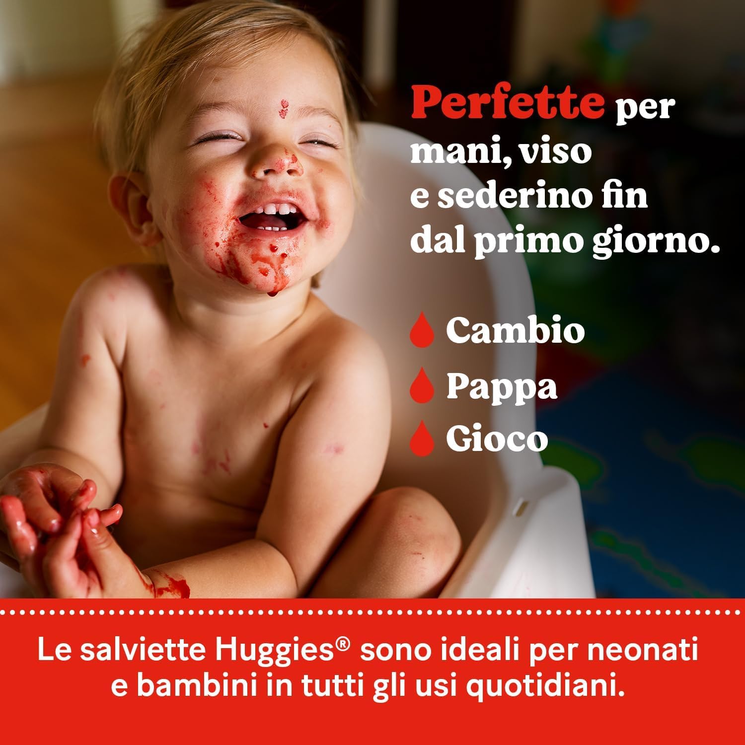 Huggies Everyday Salviette neonato 560 Salviette umidificate 99% acqua pura 65% fibre assorbenti naturali