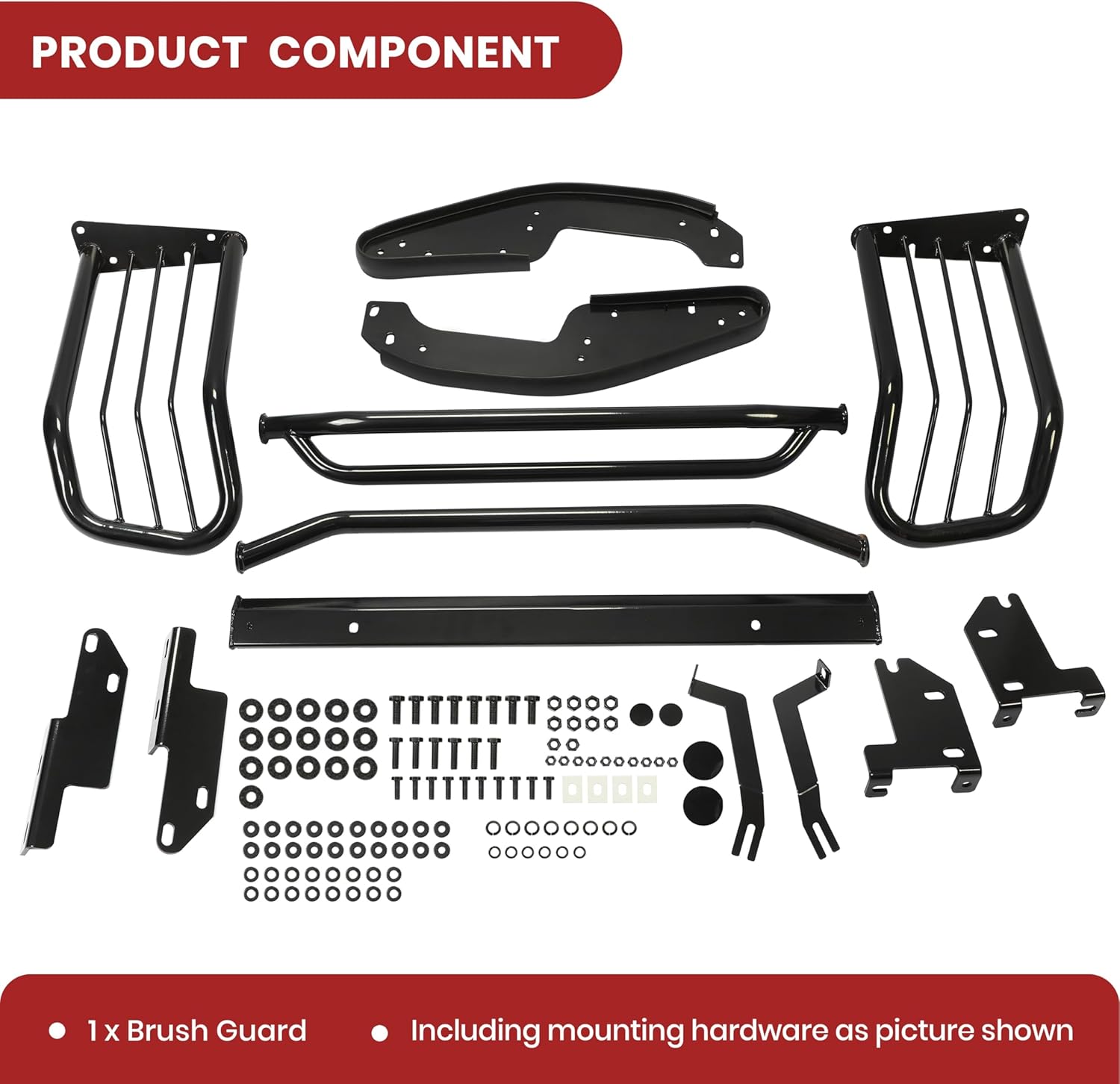 Kojem Brush Guard Compatible with 2004 2005 2006 Dodge Durango 4DR Grille Guard Front Bumper Grill Protection