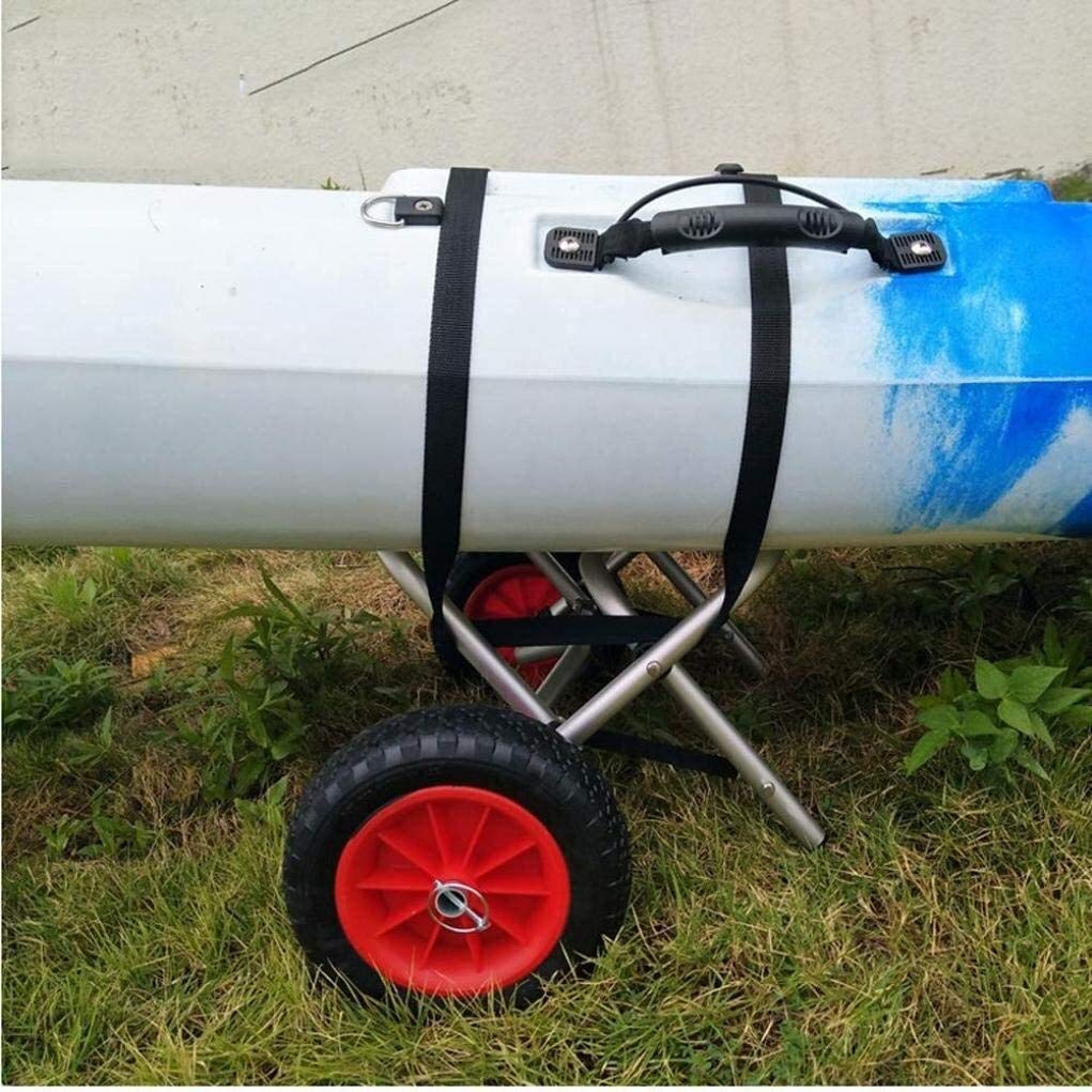 Carrelli per Kayak, Attrezzatura per la Nautica, Carrello per Canoa per Kayak Pieghevole, Carrello per Canoa, Carrello in Alluminio per impieghi gravosi