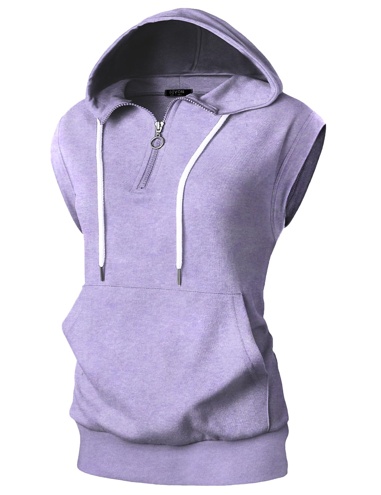 GIVON Bluza z kapturem Kobiety Givon Casual Comfort Short-sleeve Zip Hoodie