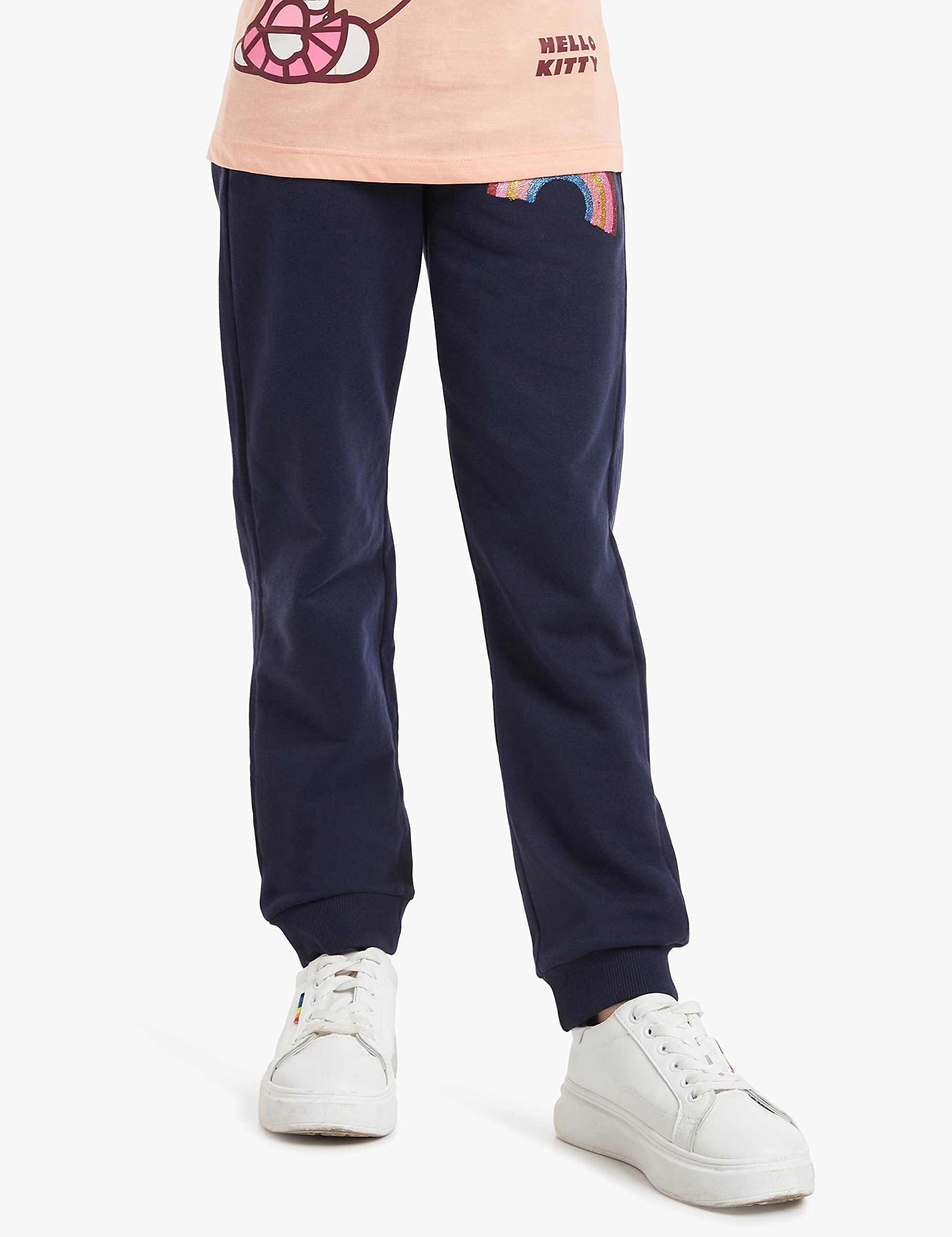 Amazon Brand - Jam & Honey Girl's Regular Joggers (PAG-53_Multi 2_7 8 Years) - Image 5 thumbnail