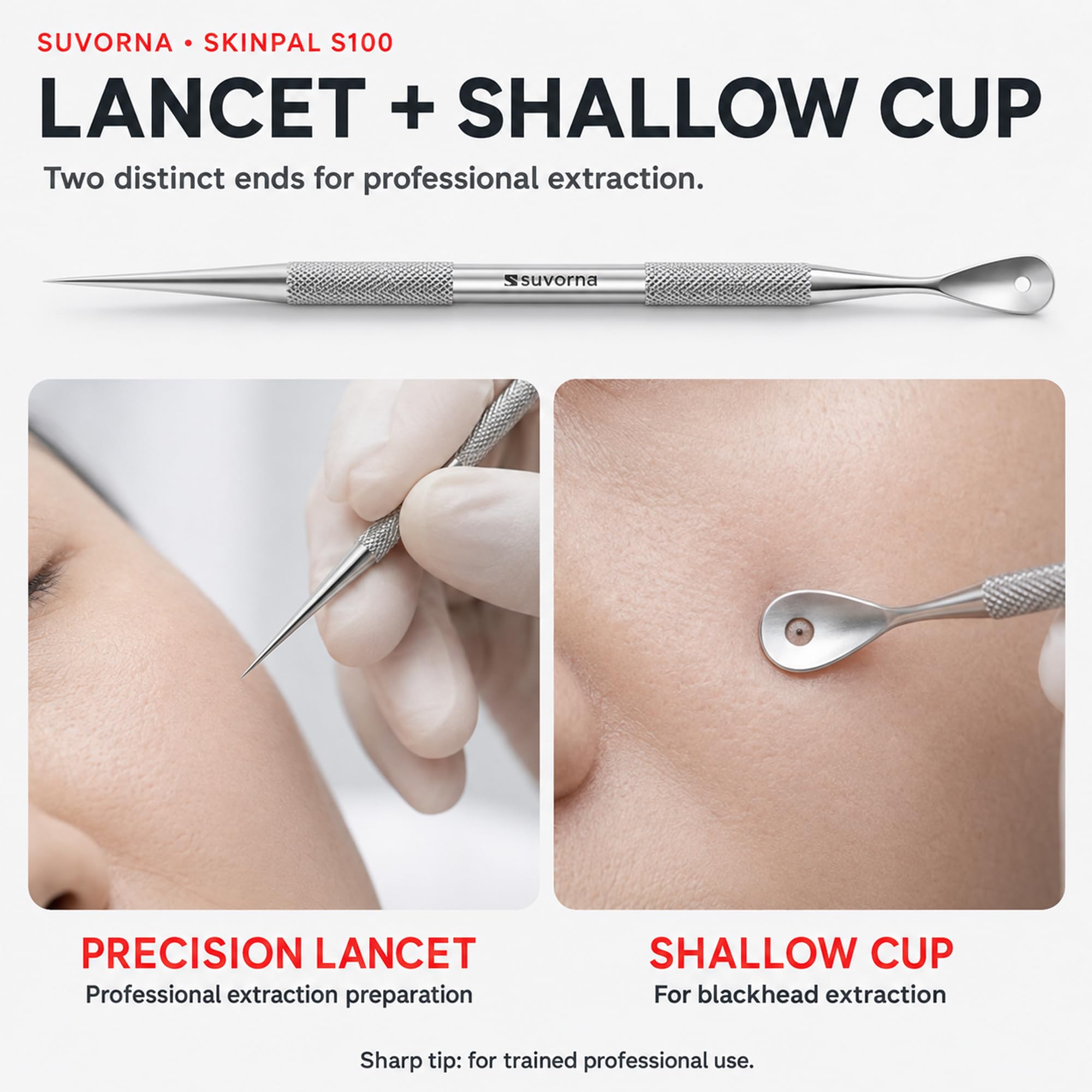 Suvorna Pimple Popper Kit - Acne Extraction Tools -6 Suvorna Pimple Popper Kit - Acne Extraction Tools -6