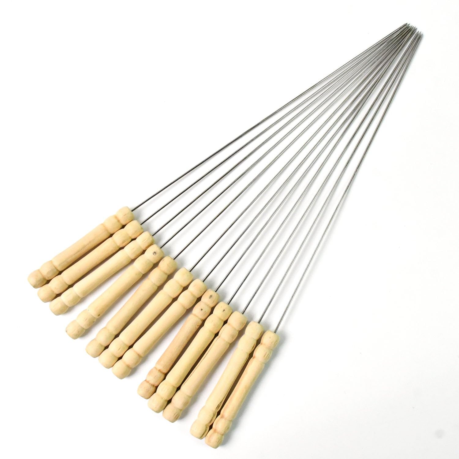 BBQ Tandoor Skewers Grill Sticks for Barbecue (Pack of 12)-image-36