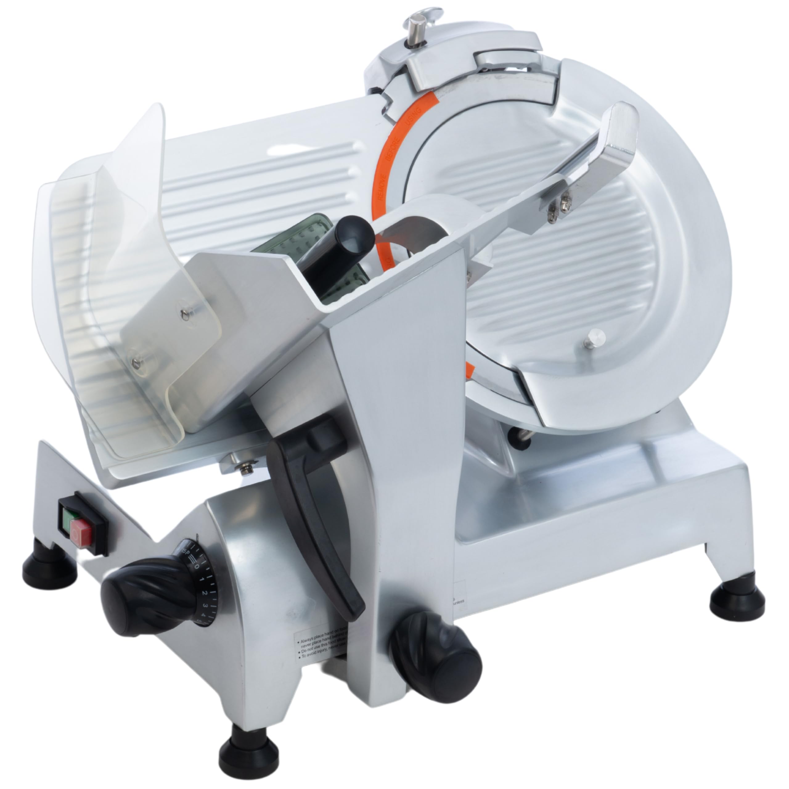 FSE SL-12L Heavy Duty Manual Gravity Feed Meat Slicer with 12' Blade, Belt-Driven, 1/2 HP