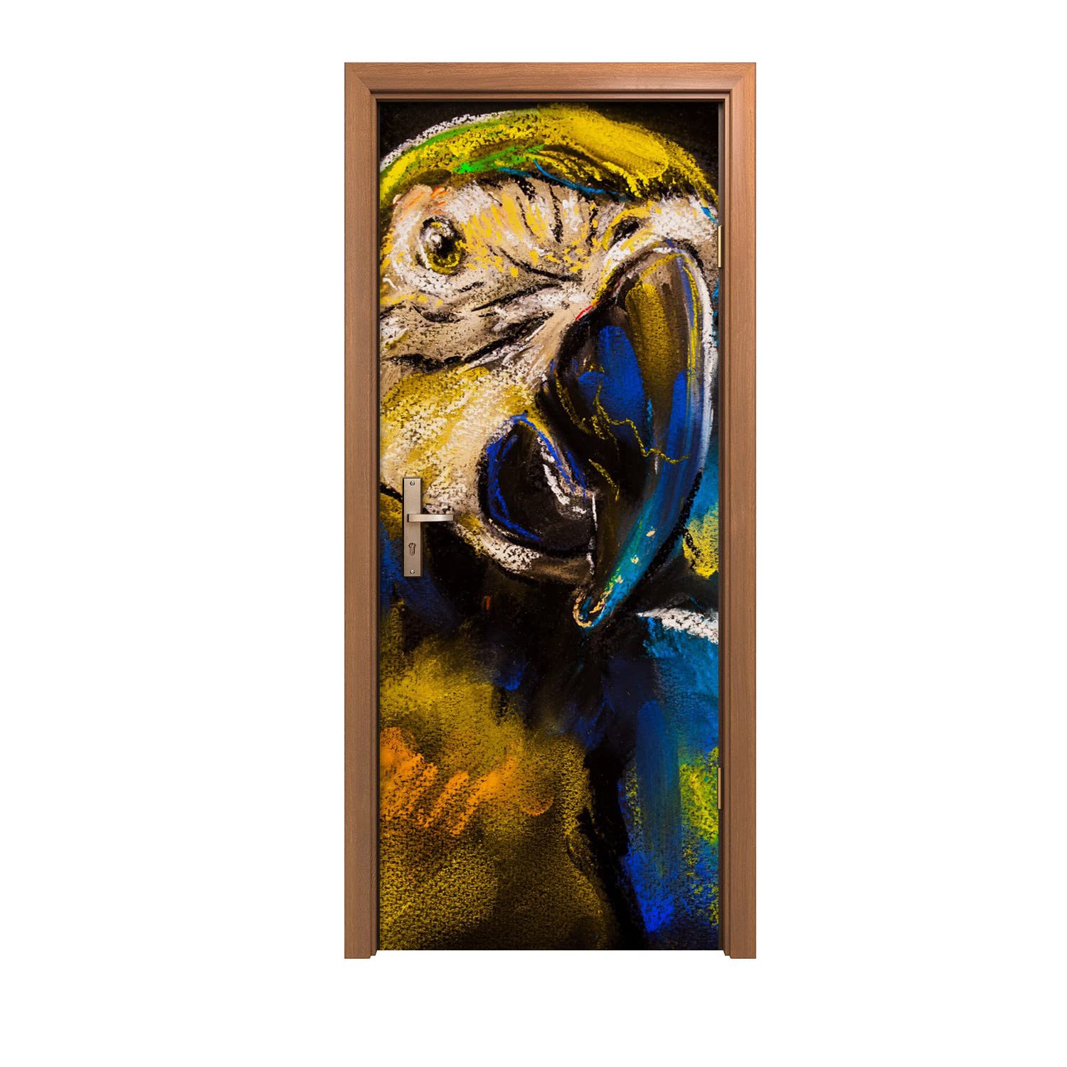Autocollant de porte pour masquer les imperfections décoration murale