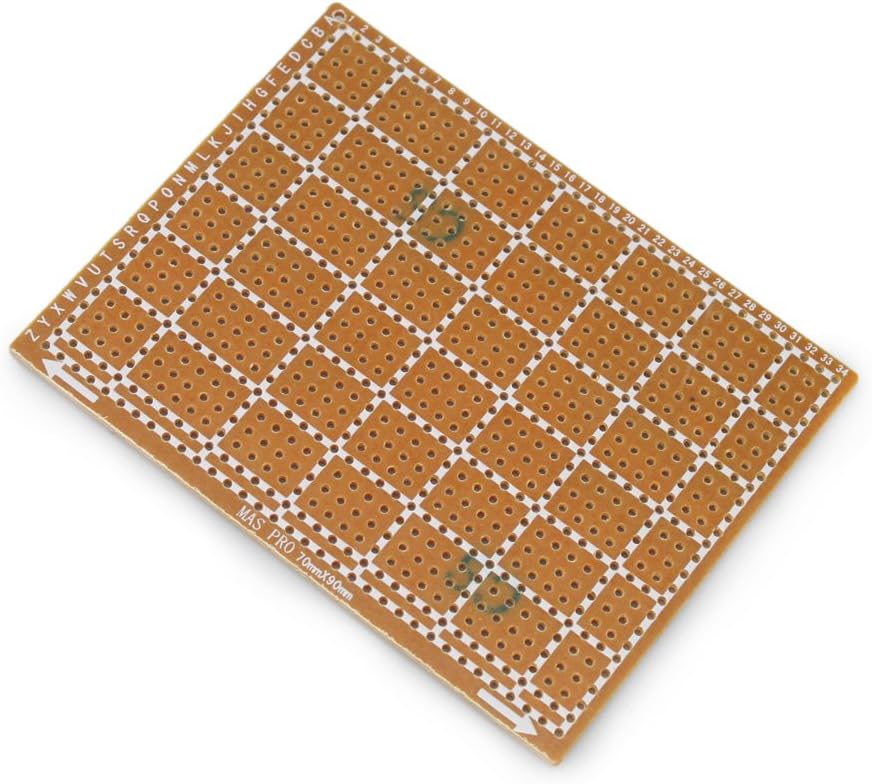 10 Pieces 70mm x 90mm Copper Strip Prototype PCB Printed Circuit Board Stripboard for Testing DIY Repair - Image 4