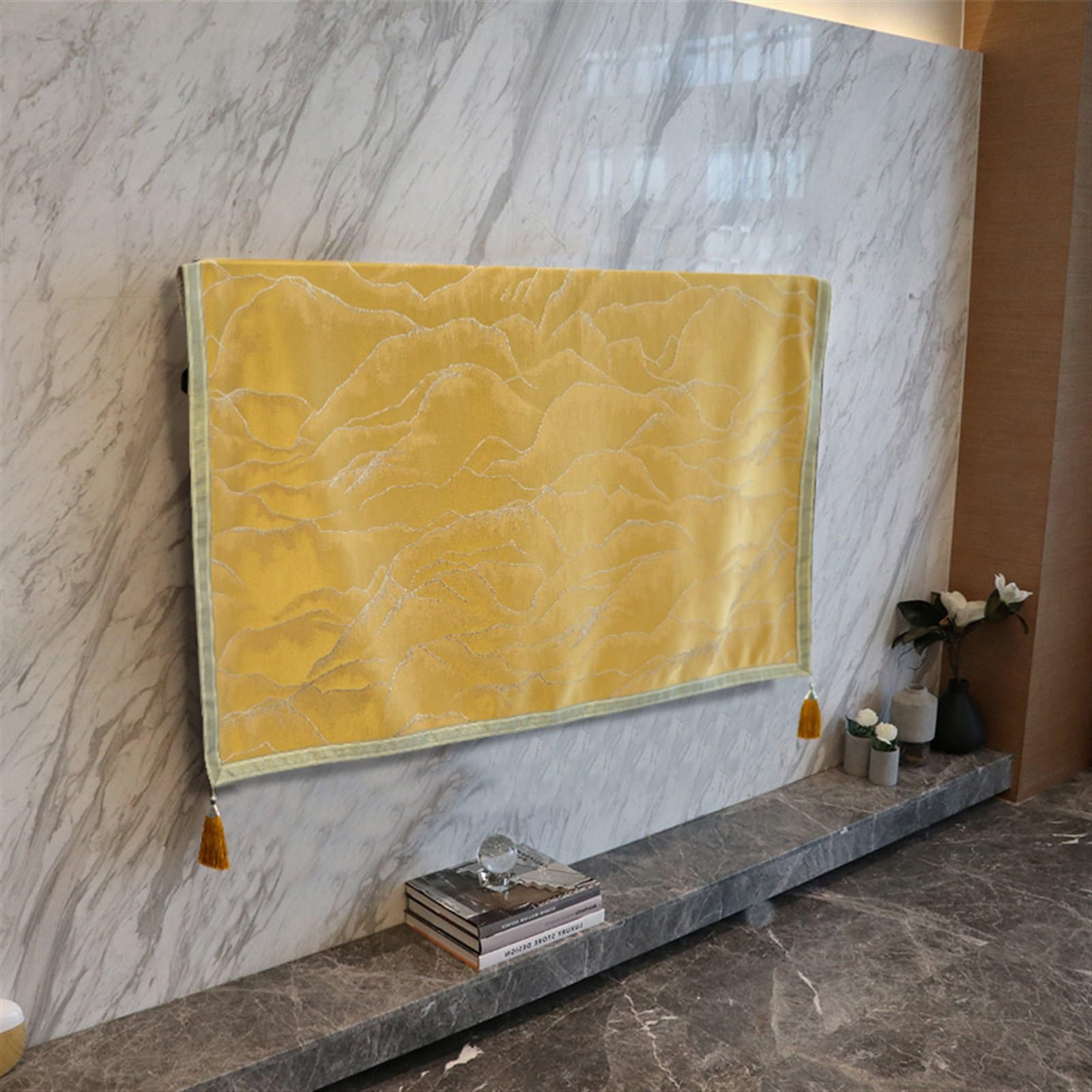 Protezioni per Display TV per Interni 22"-75" Universale Copertura TV Durevole, Antiscivolo, Design Estensibile Lavabile, Copertura Antipolvere per TV(70inches)