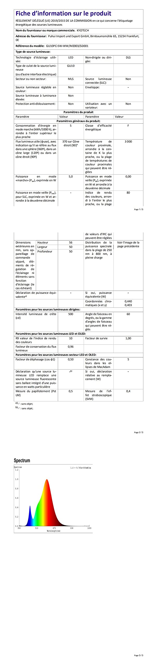 KYOTECH Lampara Techo LED de 1 luz Blanco, Focos Techo Orientable de 350° + 90° de Aluminio GU10 Blanco Cálido 2700K 5W 400LM, Moderna Focos LED Interior Techo Para Cocina Salón (Bombilla Incluida) | Incluye bombillas LED GU10, aluminio moderno foco LED d
