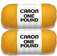 Vista 16 de Caron Hilo blanco de una libra, paquete de 2 unidades de 16 onzas, acrílico, 4 medianos (peinado), 812 yardas, tejido/ganchillo