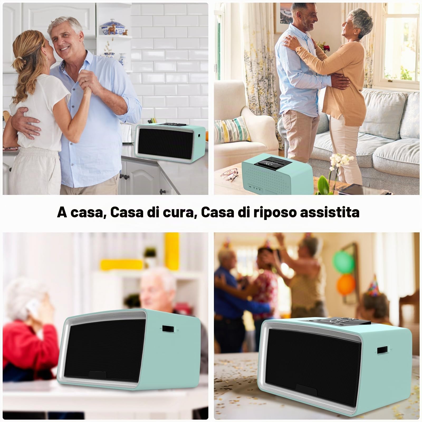 Lettore musicale semplice per anziani – Lettore audio facile con scheda TF da 32 GB, lettore MP3 a grande pulsante per anziani, ipovedenti, pazienti con Alzheimer
