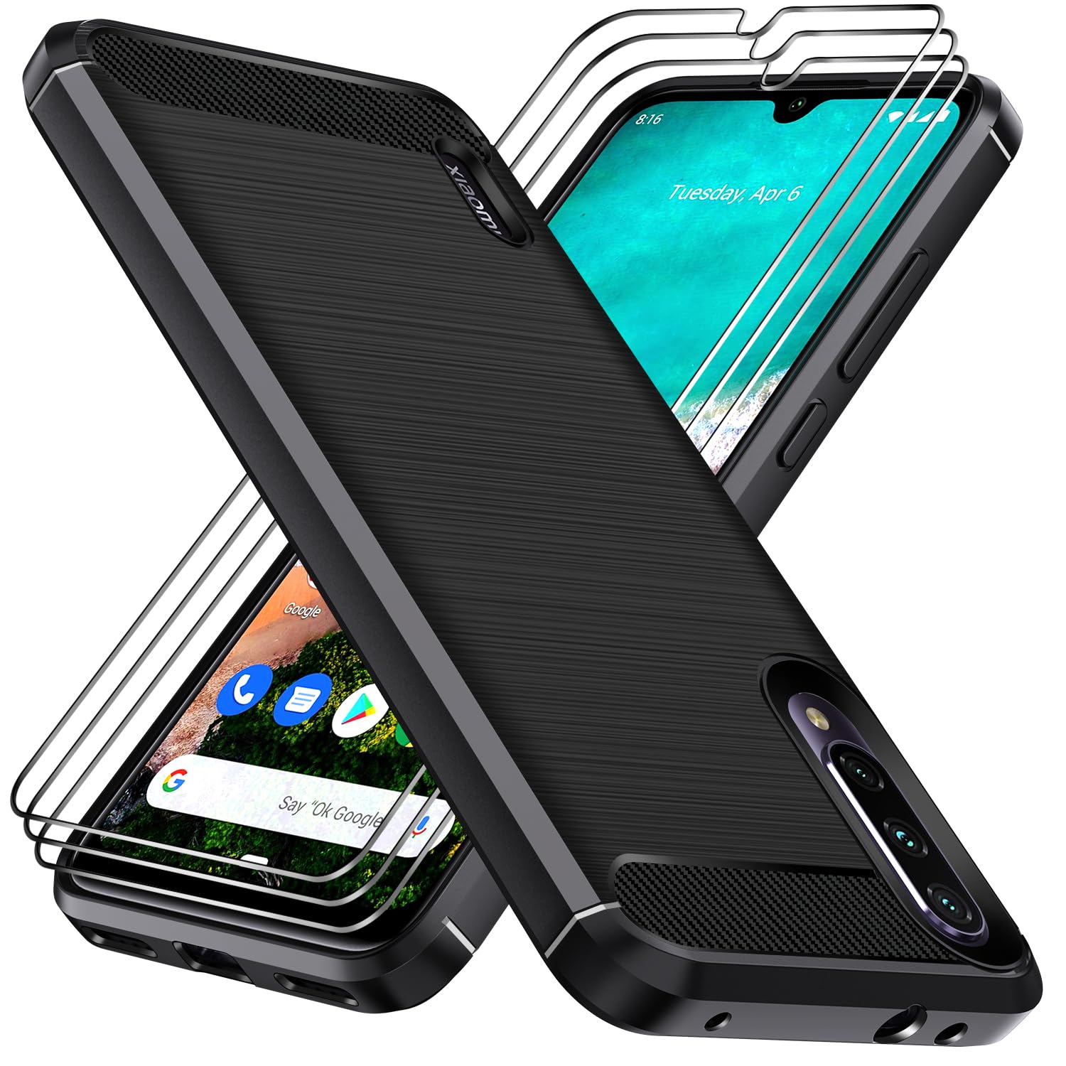 iVoler 3 in 1 Cover per Xiaomi Poco F8 Pro 5G con 2 Pezzi Pellicola Vetro Temperato, Custodia Antiurto Anti-Graffio Trasparente, Sottile Morbida in Silicone TPU Protettiva Case