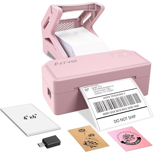 Bluetooth Thermal Label Printer w/ Stand, 4x6 Shipping Label Printer