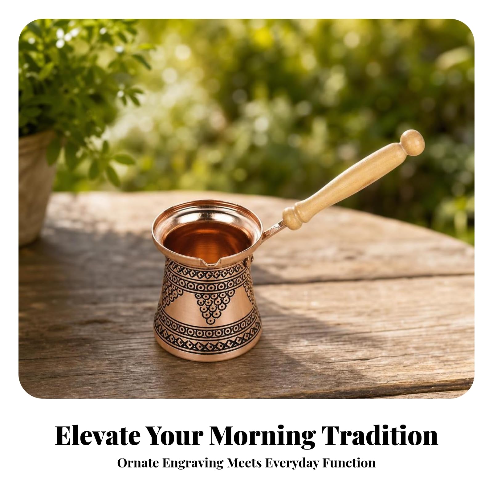 Traditionell Kaffeekanne | Kanne, praktischer integrierter Ausguss, Geschirr, für Kaffeeritual, Camping, getränkFans, Kaffeeliebhaber