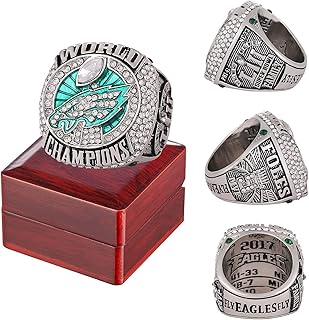 Amazon Com Philadelphia Eagles Super Bowl Ring Philadelphia 2017-2022 Eagles Football Foles Championship Ring For Fans Collection