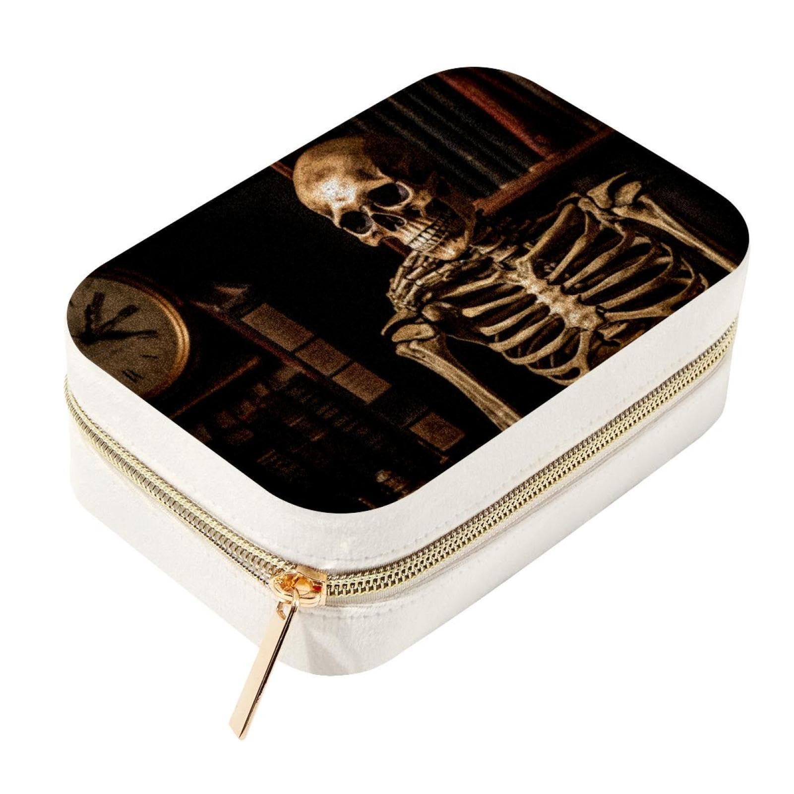 Organisateur de voyage pour colliers et bracelets en velours noir gothique chic d'Halloween