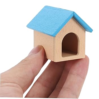 Amazon.co.jp: Generic ドールハウス犬小屋 木製犬小屋 小型犬