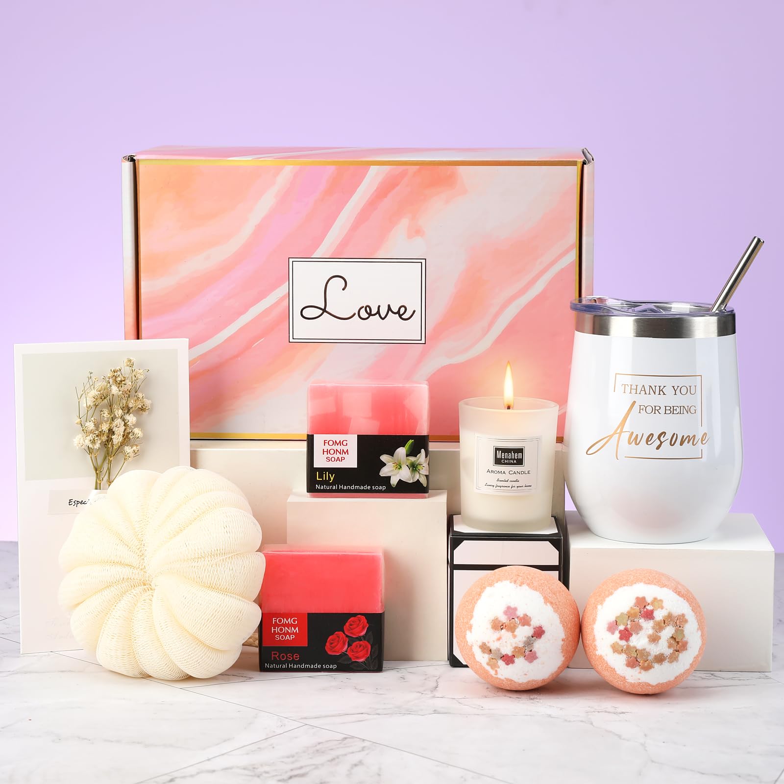 KQDUBG Thank You Gift Box for Women