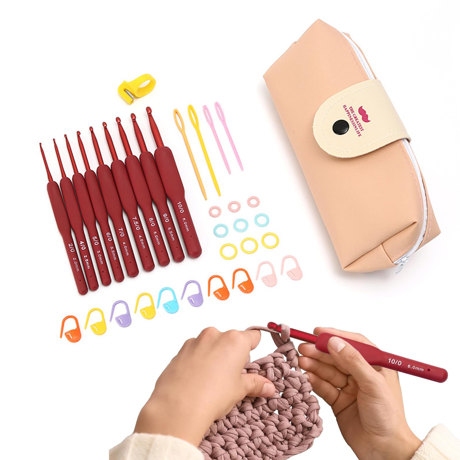 Amazon.co.jp: TVETE かぎ編み セット 編み物 かぎ針 かぎ針セット