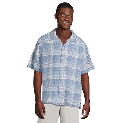 Pendleton Linen Camp Shirt Short Sleeve Men