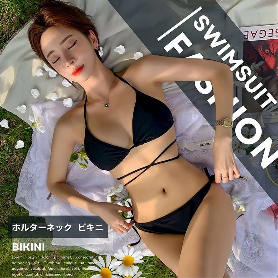 Amazon.co.jp: 水着 レディース ビキニ シンプル セット