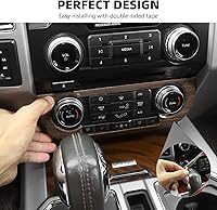 Vista 5 de para F150 Kit de moldura interior, 11 piezas de tablero de consola central y cubierta de panel de navegación compatibles con accesorios interiores