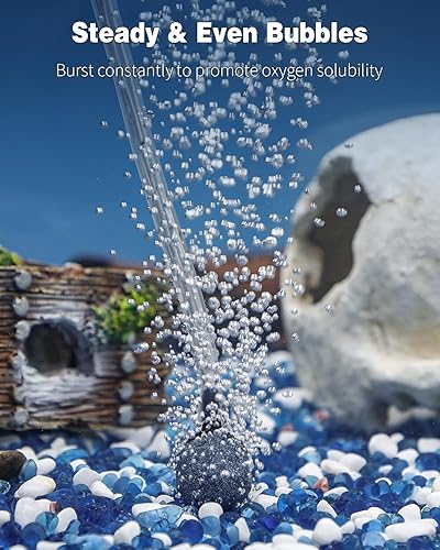 Miniatura 6 de Uniclife Bomba de aire para acuario, aireador de tanque de peces de doble salida con accesorios para tanque de 5-200 galones