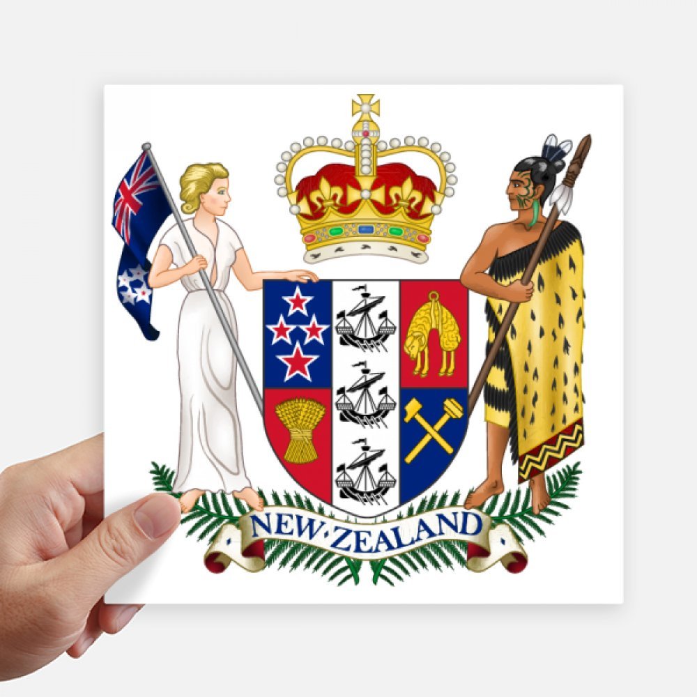 Sticker Nouvelle-Zélande 20cm déco Océanie carrée pour personnaliser votre ordinateur et moto