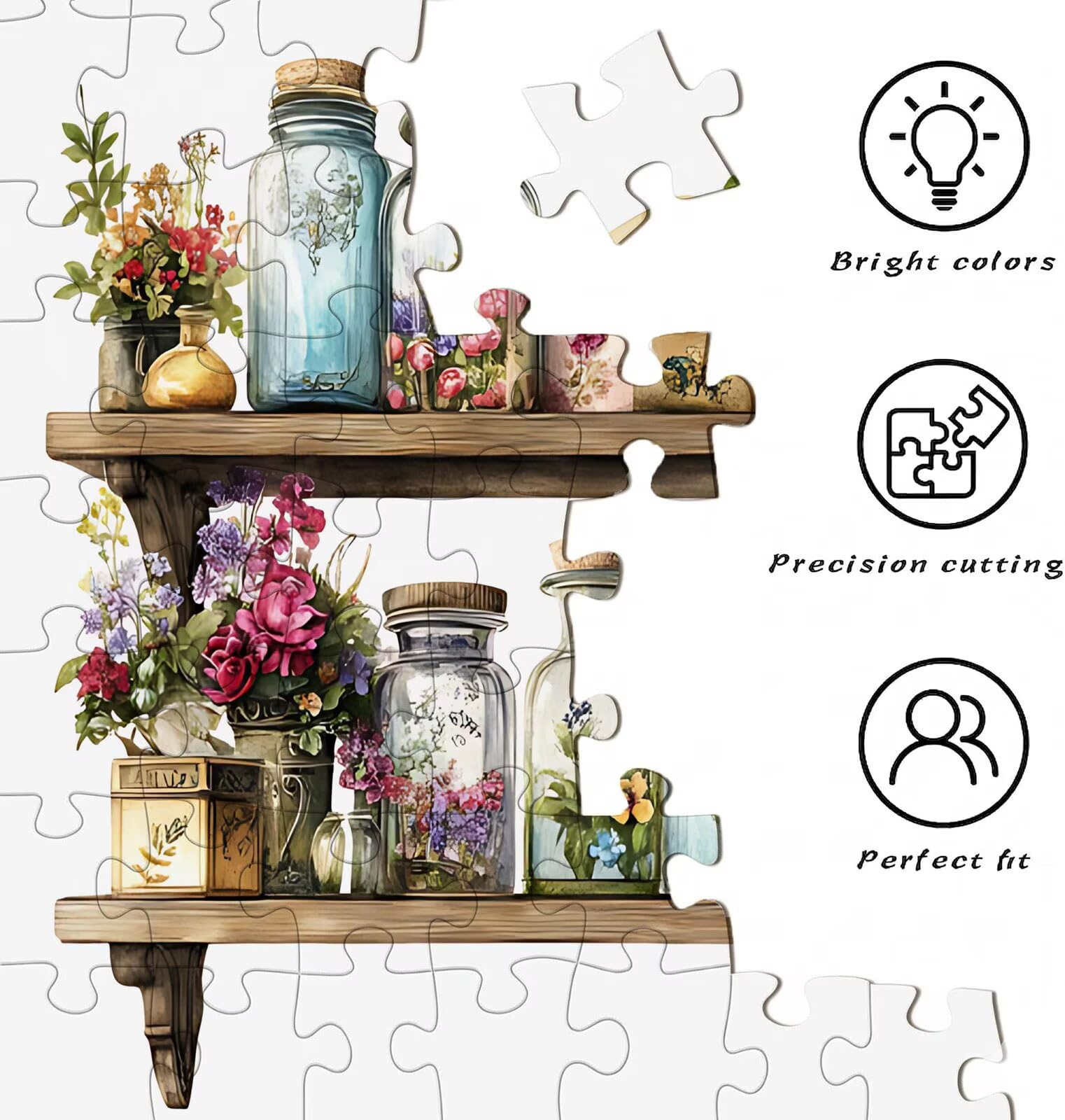 Puzzle Puzzle 1000 elementów dla dorosłych z plakatem w zestawie, drewniane puzzle do gry rodzinnej, edukacyjna i antystresowa gra edukacyjna dekoracja ścienna, prezent urodzinowy, 75 x 50 cm retro