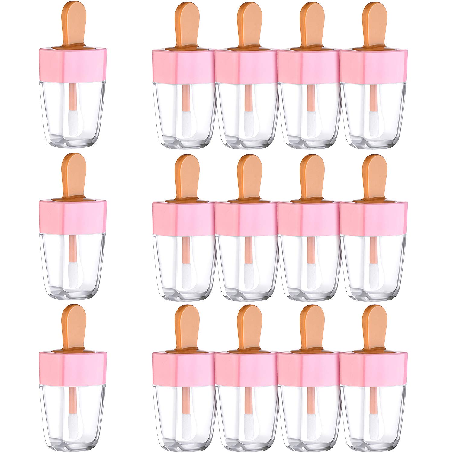 15 Pieces Lip Gloss Empty Containers Ice Cream Lip Gloss